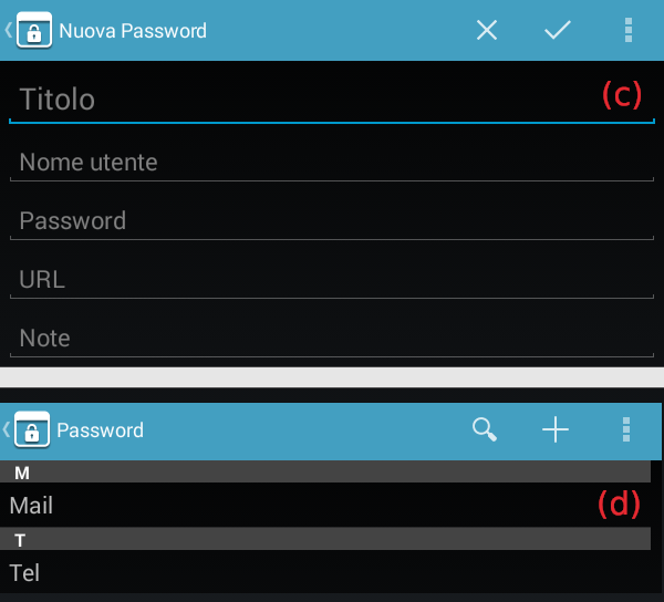 EssentialPIM per Android Password 2