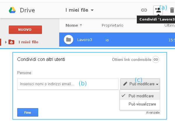Google Drive Condividi Cartella 01