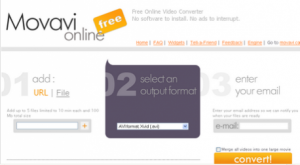 Movavi converte i video on-line gratis