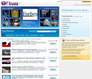 Yahoo! Buzz: servizio per pubblicazione notizie