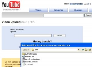 Caricare video su YouTube