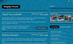 Simply Ornate, tema wordpress disponibile in 7 colori