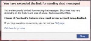 la chat di facebook non funziona