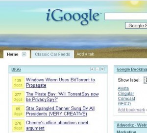Windows 7 e i Gadget di iGoogle