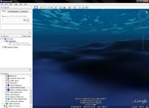 Con Google Earth 5.0 oggi si possono esplorare gli oceani.