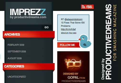 Scaricate "Imprezz", un tema di WordPress. Gratis!