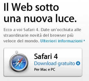 safari 4 pronto al download