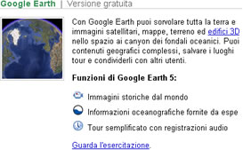google earth, mappe satellitari sul tuo pc