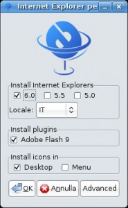 Installare Internet Explorer su Ubuntu 9