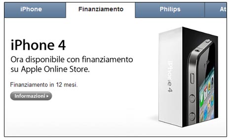 Comprare iPhone 4 Con Un Finanziamento