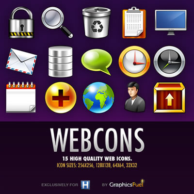 Webcons : 15 Icone Web Di Alta Qualità