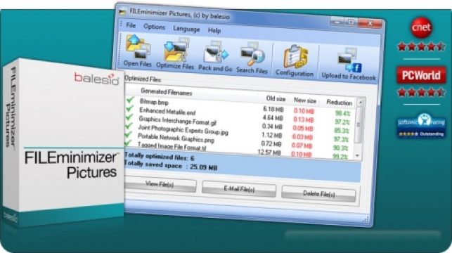 FILEminimizer Pictures ridimensionare immagini