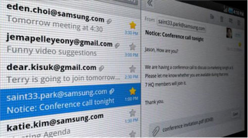 Come impostare le notifiche push per le email su Galaxy Tab e Galaxy S