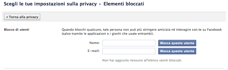 Come bloccare un contatto su Facebook