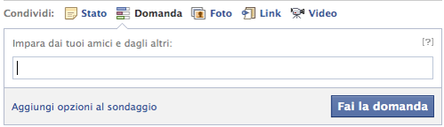 domande su facebook