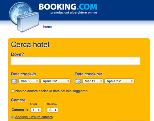 come prenotare su booking