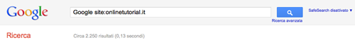 Come cercare all'interno di un sito con Google