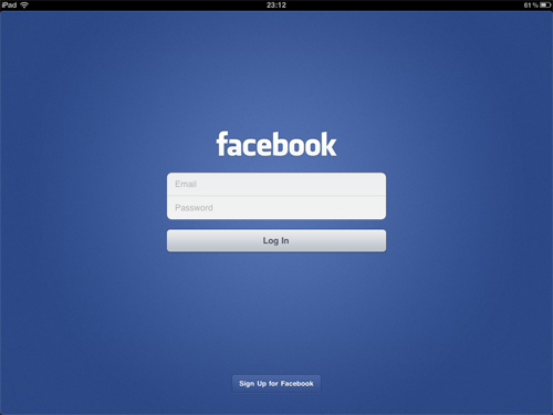 facebook per ipad