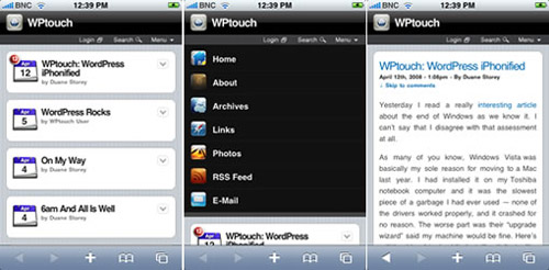 Come trasformare il proprio sito Wordpress in un sito per iPhone