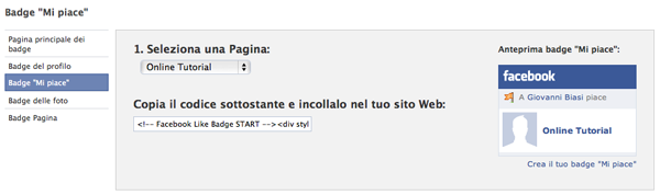 Come aggiungere i badge di Facebook a un sito web