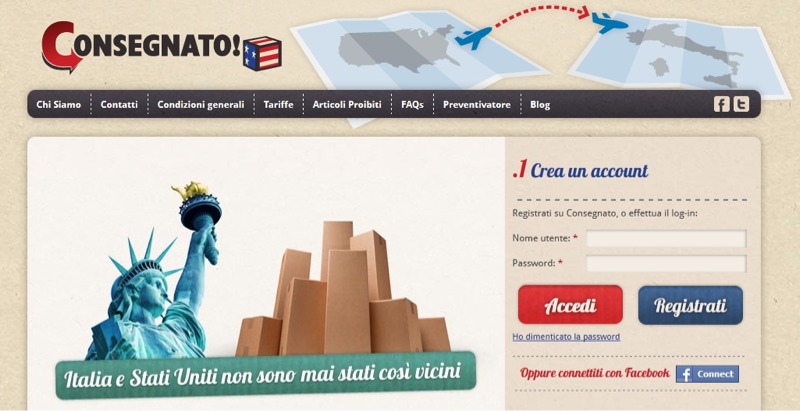 Consegnato.com: come comprare dagli Stati Uniti