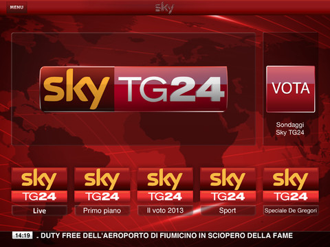 Come vedere Sky TG24 su iPhone, iPad o iPod Touch senza abbonamento Sky