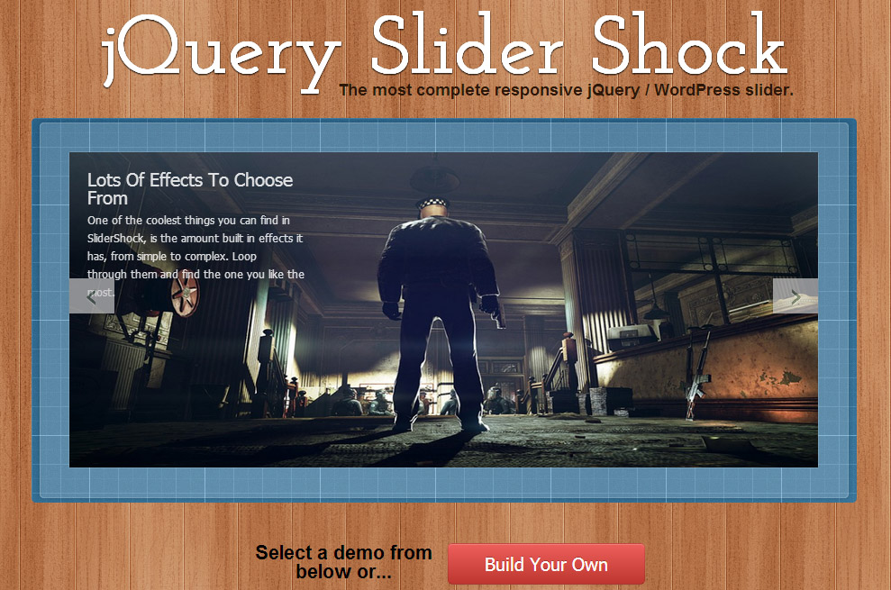 jQuery Slider Shock, un fantastico slider personalizzabile per WordPress e altri
