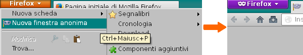 Firefox Navigazione Anonima