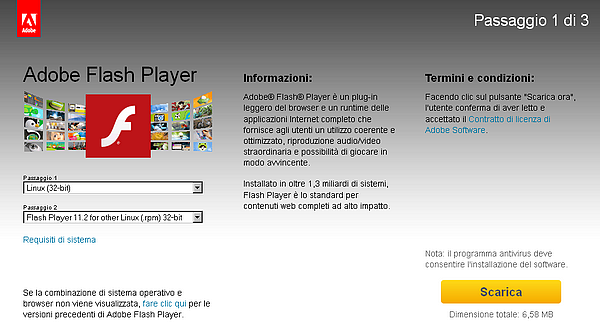 Come aggiornare Adobe Flash Player