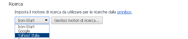 Google Chrome Ricerca