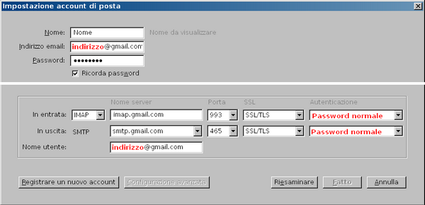 Gmail Thunderbird