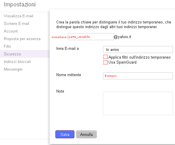 Yahoo Mail AddressGuard