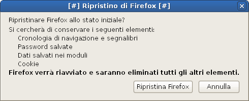 Firefox Ripristino