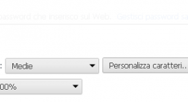 Google Chrome caratteri