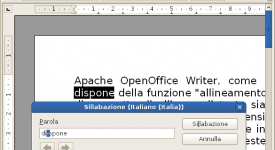 OpenOffice Sillabazione