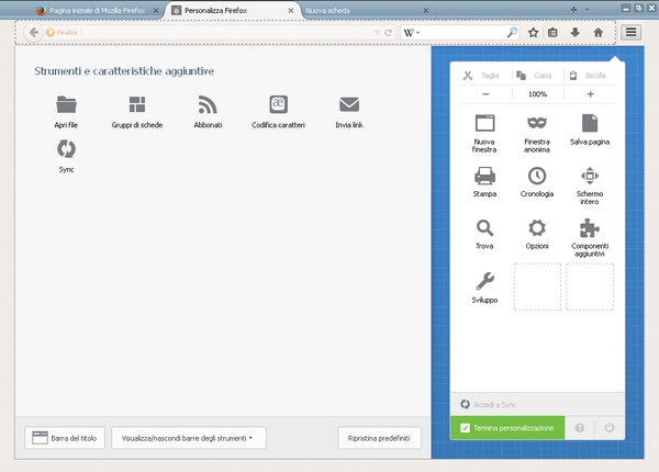 Firefox Personalizza