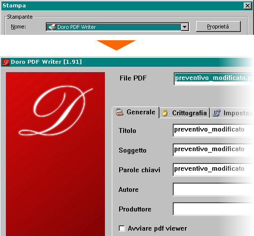 Creare un PDF protetto con Doro PDF Writer