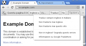 Google Chrome Traduzione