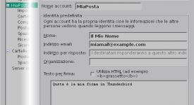 Mozilla Thunderbird Firma Grafica