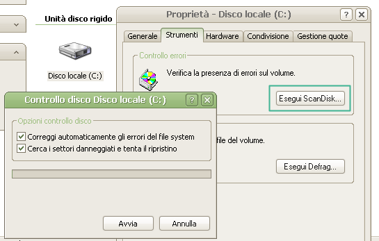 ScanDisk Windows 7