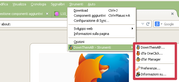 DownThemAll Firefox