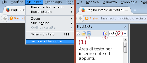 BlockNote per Firefox