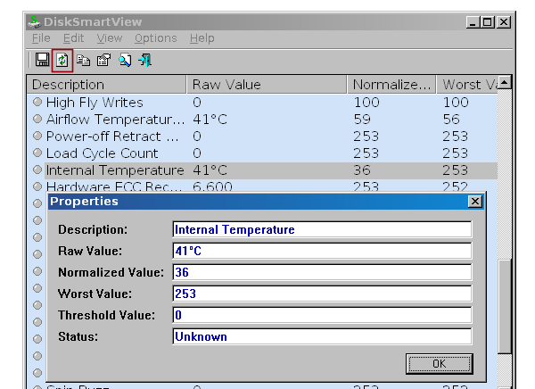 DiskSmartView, analizzare la temperatura dell'hard disk