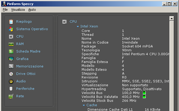 Speccy, analizzare la configurazione del computer