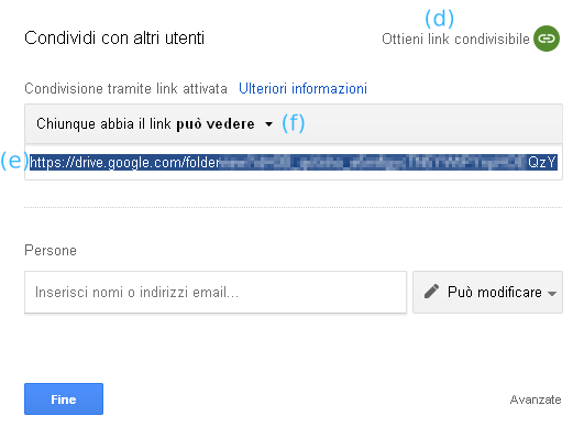 Google Drive Condividi Cartella 02