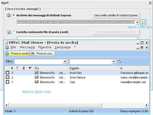 MiTeC Mail Viewer, come recuperare le mail di Outlook Express