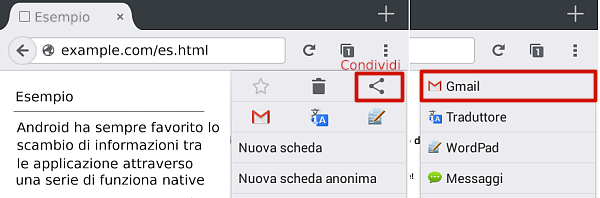 Firefox per Android Gmail 1