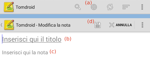 Guida a Tomdroid, come gestire le note