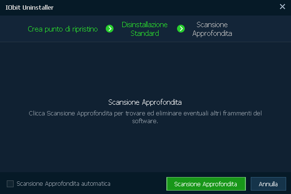 Guida a IObit Uninstaller, rimuovere un programma