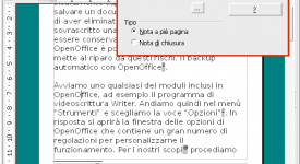 OpenOffice Writer note piè di pagina